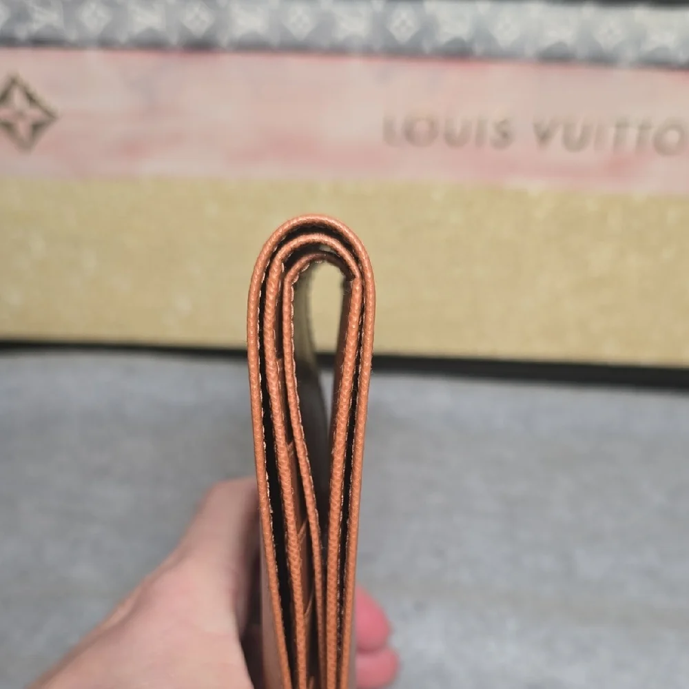 Valentino Garavani Men's Tan Leather Bifold Wallet